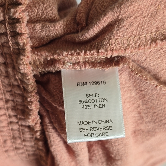 Women's Pink Smocked Shorts - Picture 7 of 7